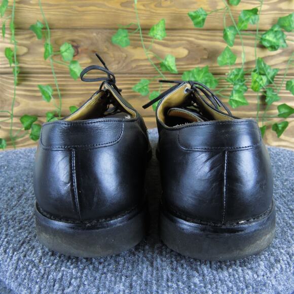 Johnston & Murphy Men USA Derby Oxfords Black Leather Size 12 Narrow Used 2025 - Picture 4 of 8